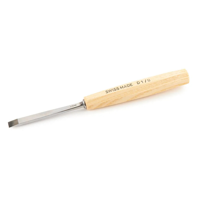 Double Bevel Straight Chisel - Types:Intermediate Size - Sweep:Number 1 - Size:8 mm